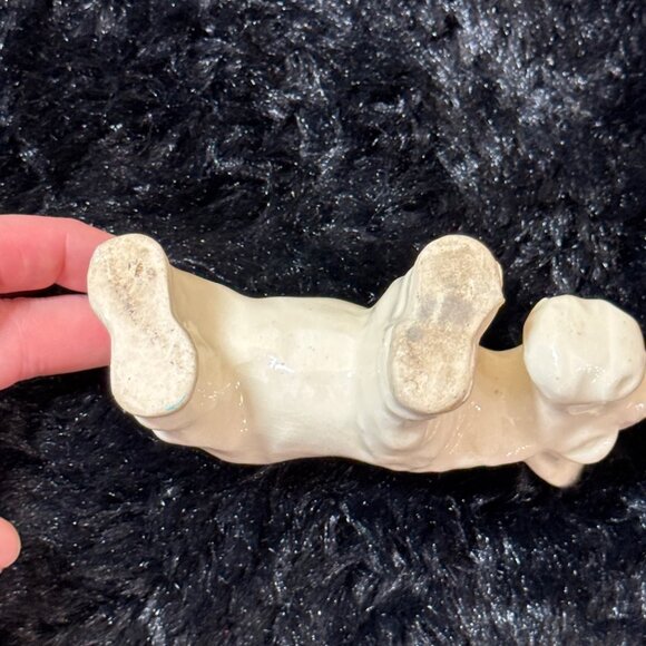 Vintage Mid Century Pottery Planter  Donkey Mule Burro Off White - Picture 7 of 8